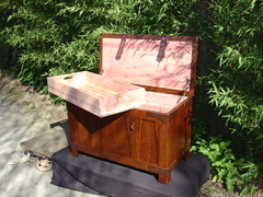 Shown open with removable Cedar tray.